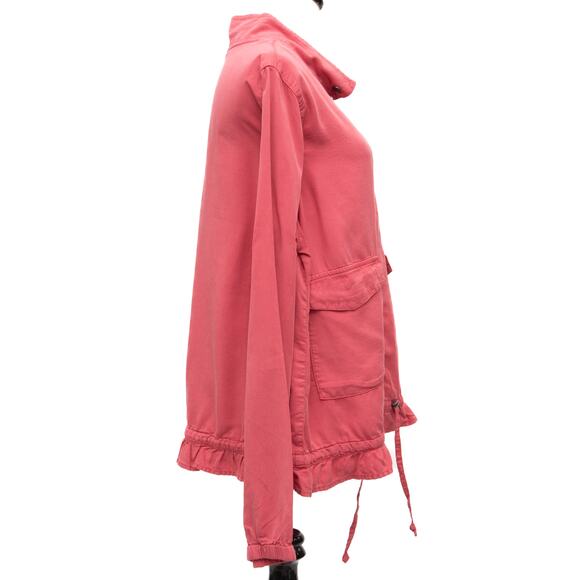 Sanctuary Rose Pink Lightweight Zip Utility Jacket Size Small - Picture 4 of 11